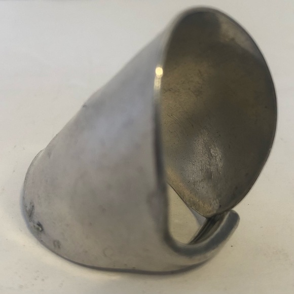 Waited For Silver Plated Spoon Ring, Handcrafted. 1 Of 1. Size 8 - Picture 8 of 13